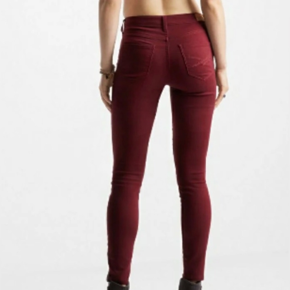 Burgundy Aeropostale high waisted jegging size 12 - Picture 2 of 4